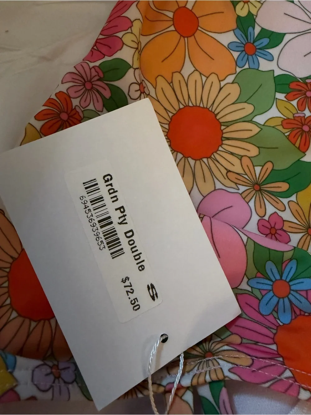 Lime Ricki Floral Ruched Square Neck Bikini Swim Top Size S